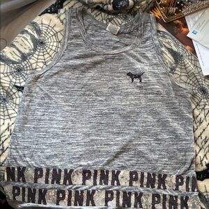 PINK Victoria's Secret Gray Tank Top